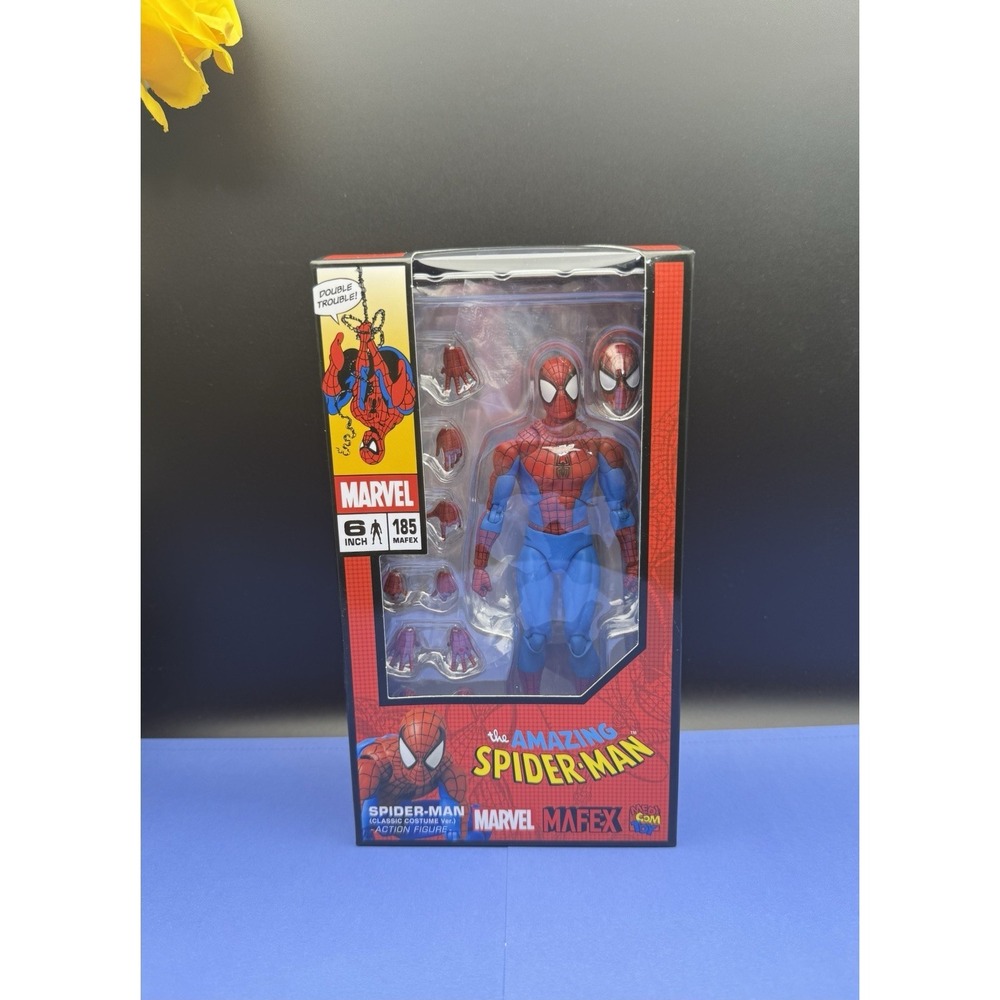Mafex Marvel Comics- Spider-Man 6" figure (Classic Costume Ver) No.185 Brand New